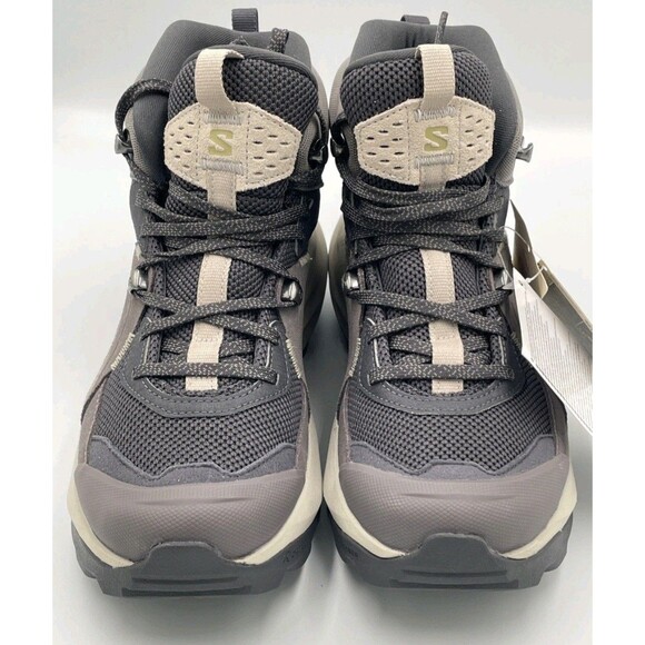Salomon Nine Shark/Silver Cloud Elixir Mid Gore-Tex Hiking Boots Women’s Size 8 - Picture 7 of 8